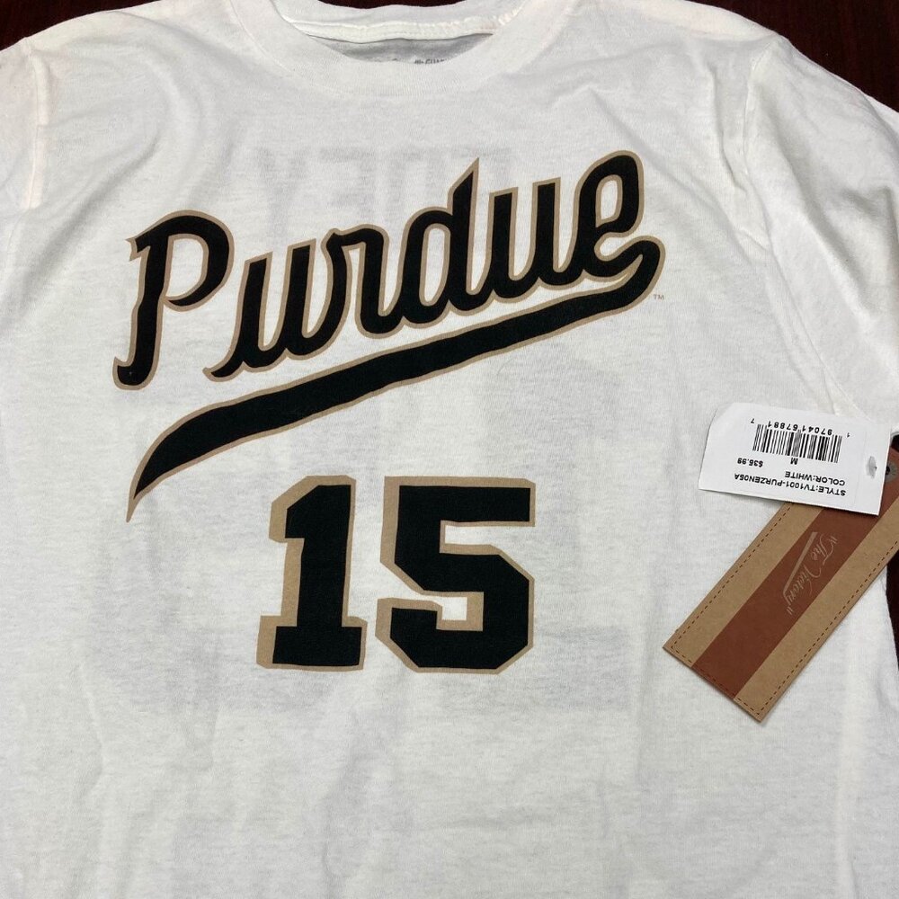 NWT Purdue Zach Edey Jersey T-Shirt